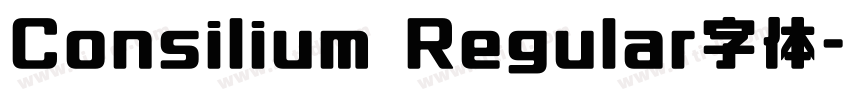 Consilium Regular字体字体转换